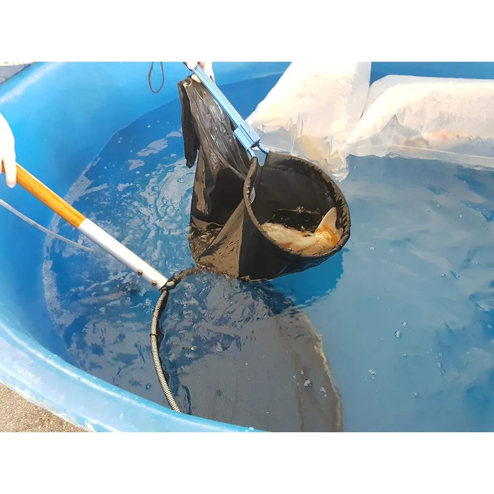 HUANYAN Heavy Duty Waterproof Koi Fish Transport Sock Net