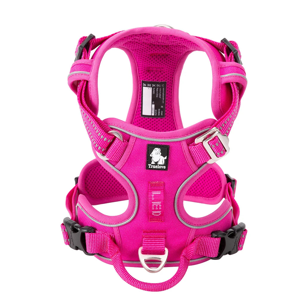 Winhyepet Reflective Training Dog Harness Nylon Padding Vest