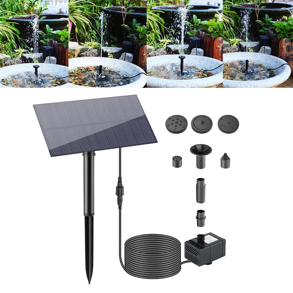 Shunmaii Solar Water Pump Kit For Garden Fountain 180 LPH