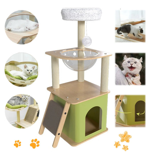 Shunmaii Cat Tree Condos And Scratching Posts Four Tiers