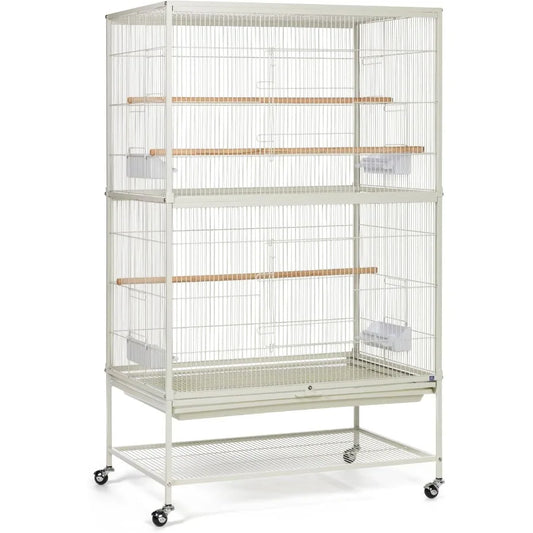 Guangdong Wrought Iron Flight Cage With Stand For Pet Birds