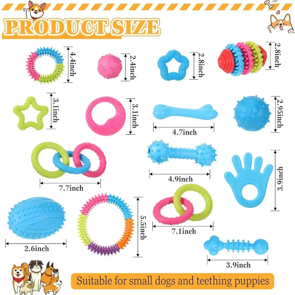 Hign-concerned Puppy Teething Toys 50 Pack Small Dog Chews