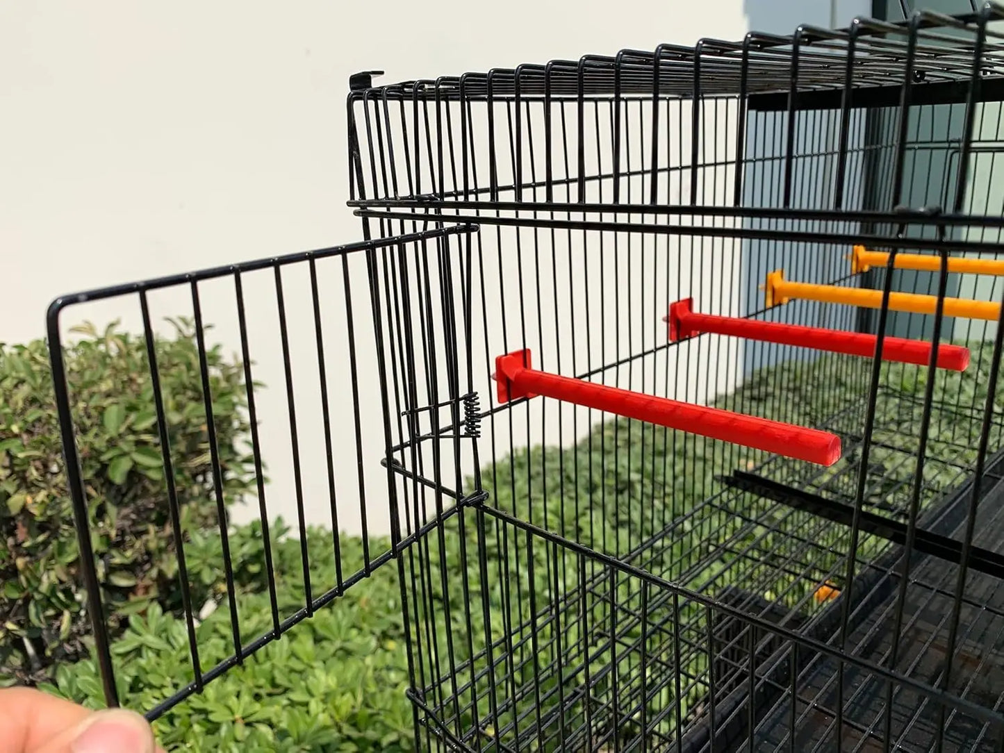 XMSJ Set of 4 Stackable Breeding Bird Cages Canary Finches