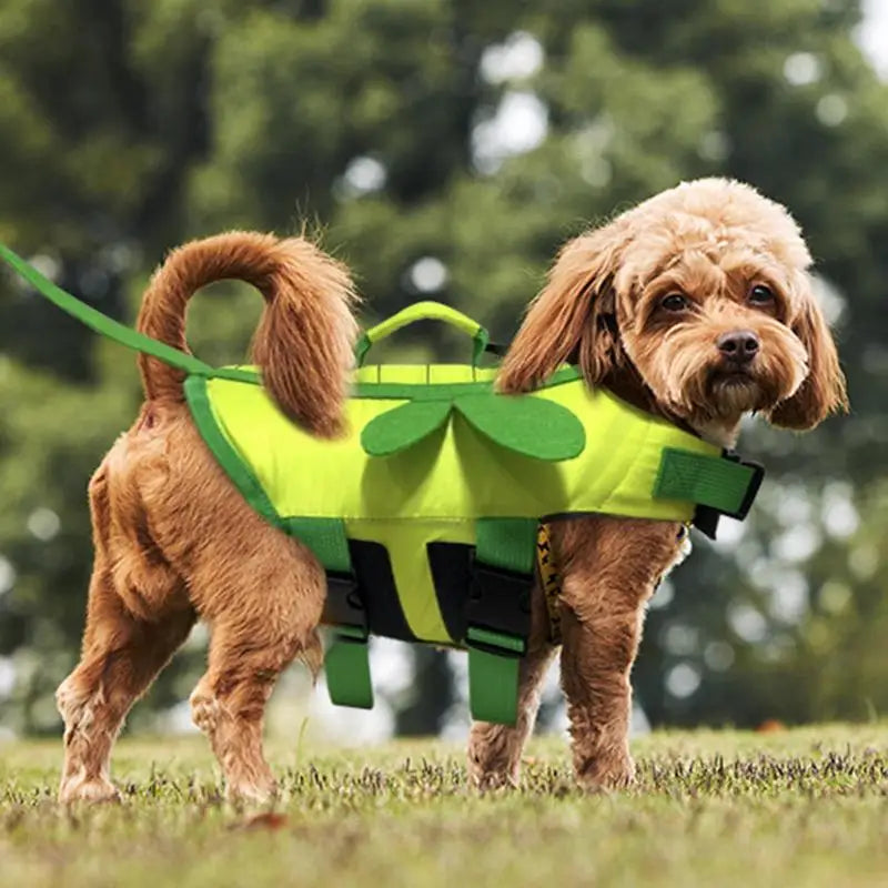 Dog Life Vest With Quick Release Handle Waterproof Ripstop