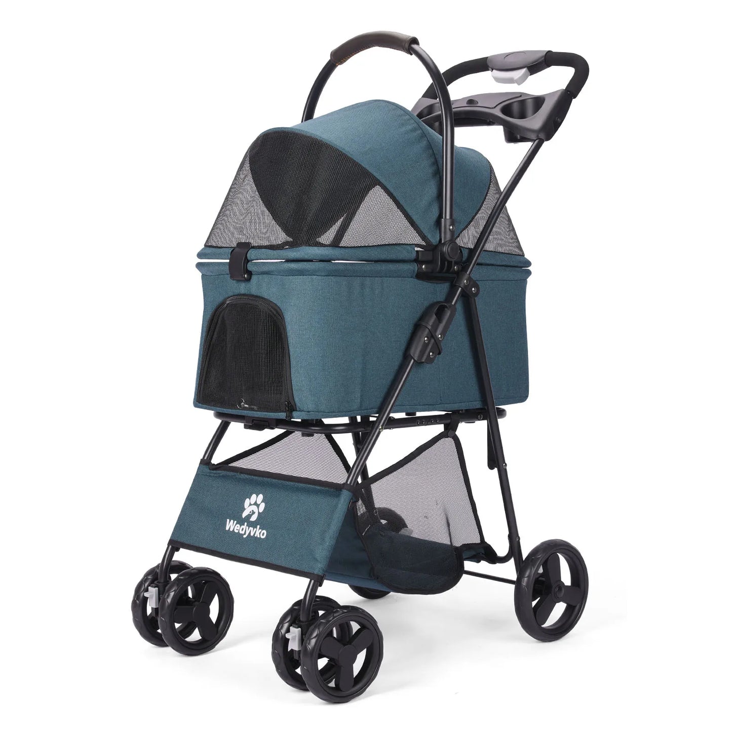 3 In 1 Pet Stroller With Removable Carrier Dogs Cats
