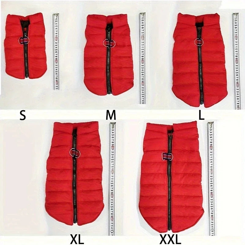 Winter Warm Pet Coat For Small Dogs And Cats Padded Windproof Jacket