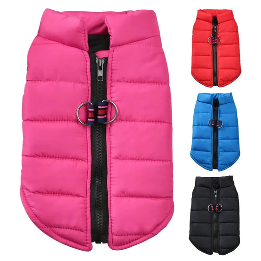 Winter Warm Pet Coat For Small Dogs And Cats Padded Windproof Jacket