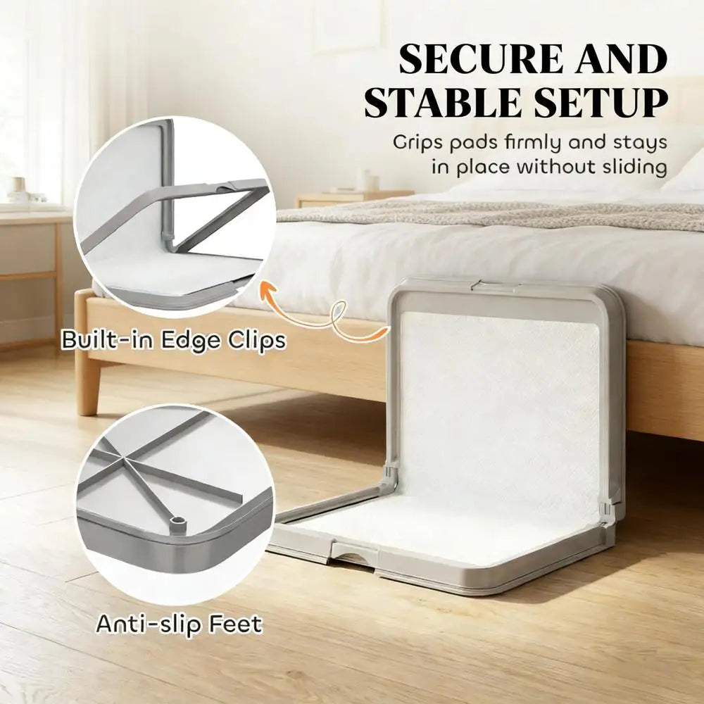 Innovative Dual Mode Pet Toilet Foldable Dog Litter Box Pads
