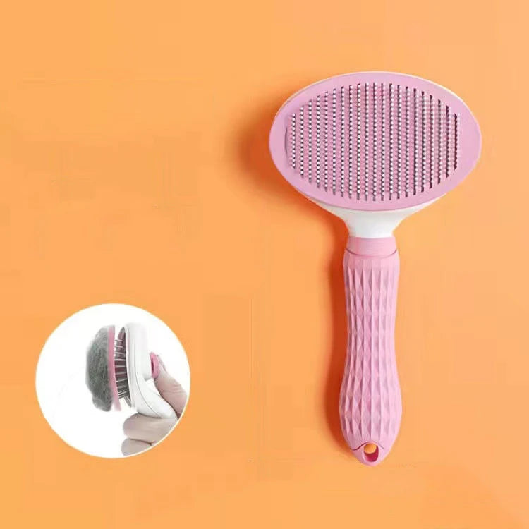 Pet Dog Hair Brush Cat Comb For Grooming Stainless Steel