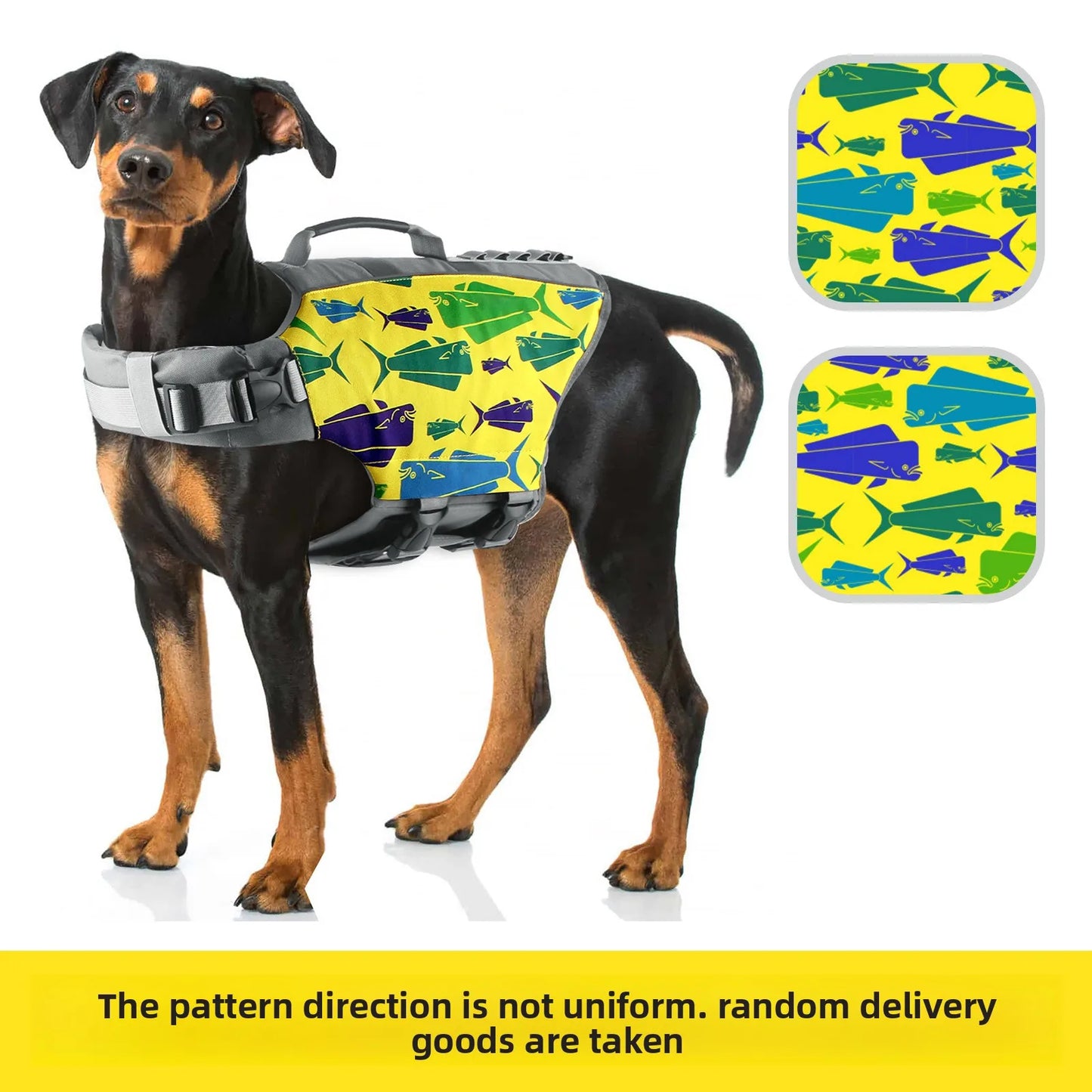 Dog Life Jacket Swimming Vest Reflective Adjustable For Water Safety