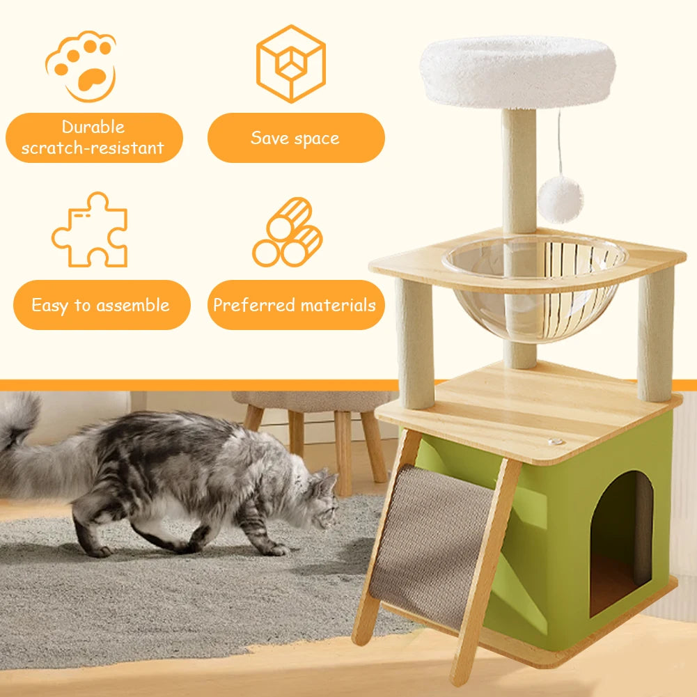 Shunmaii Cat Tree Condos And Scratching Posts Four Tiers