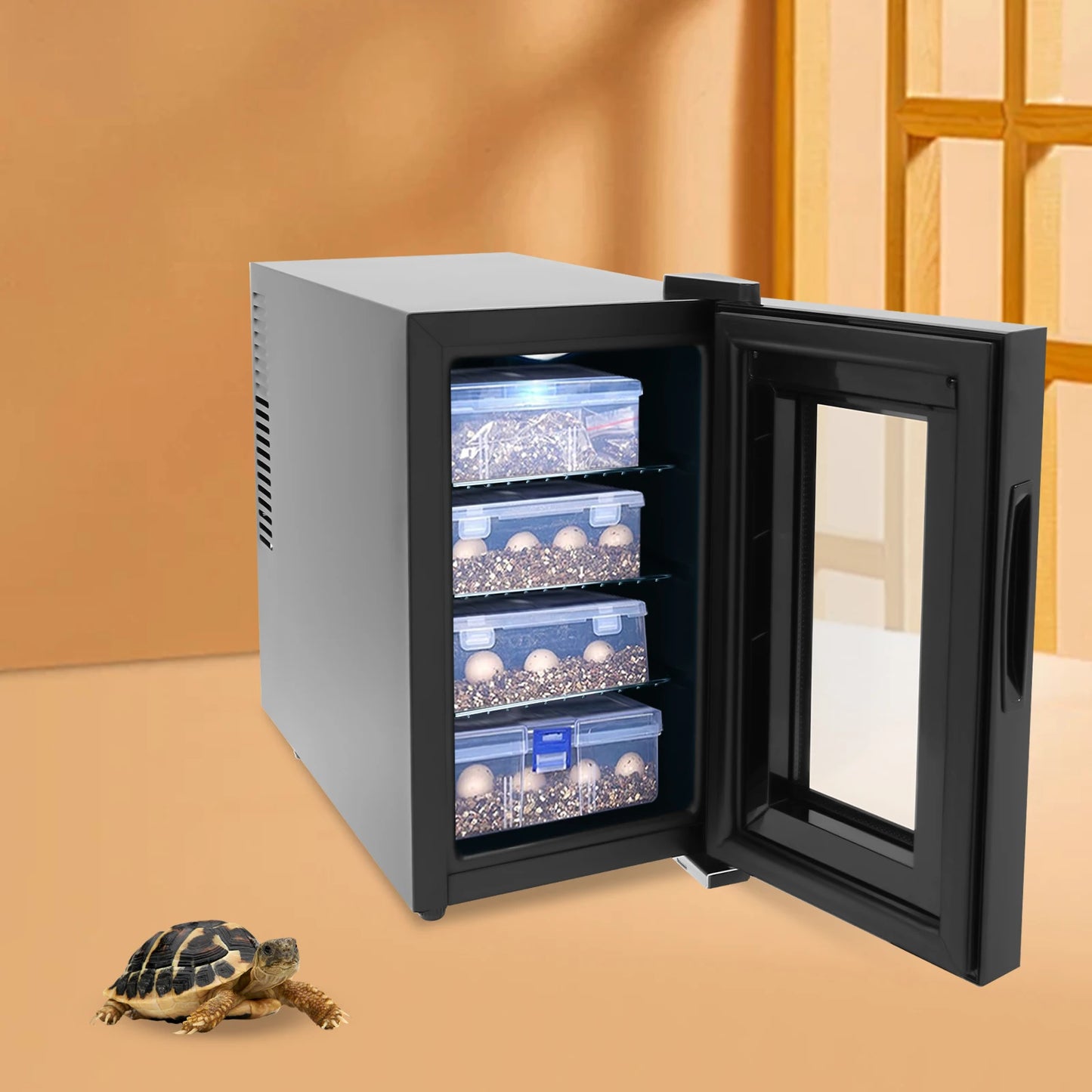 Bymaocar Reptile Egg Incubator With Precise 50-104 Fahrenheit Digital Thermostat