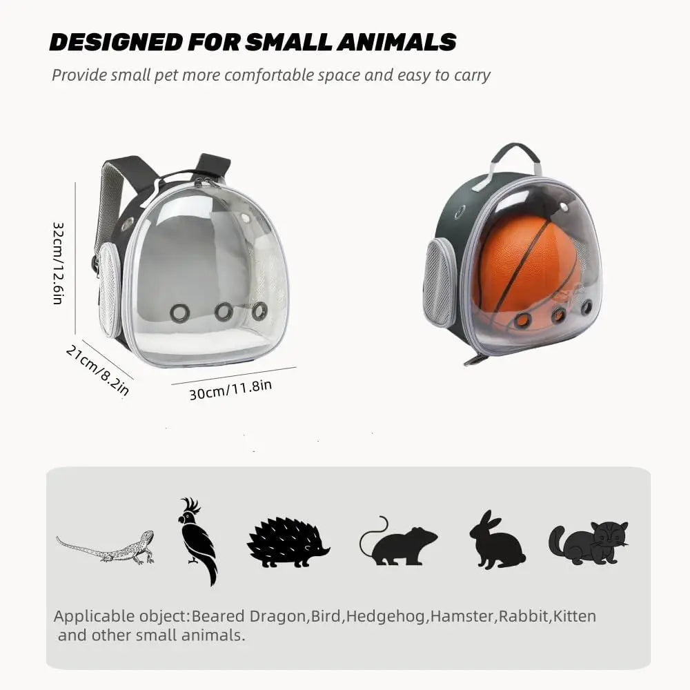 High-concerned Chemical Space Capsule Pet Carrier Backpack for Small Animals