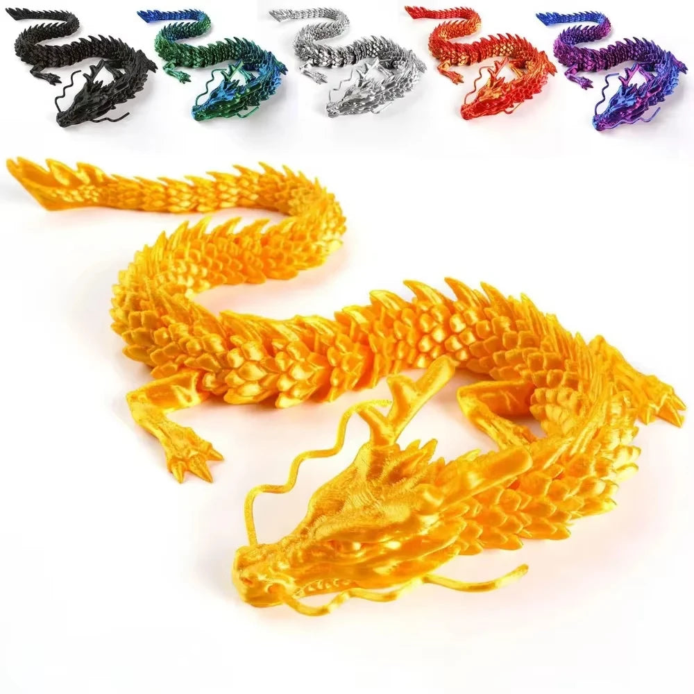 3D Printed Dragon Figurine Ornament For Plants Rockery Aquarium