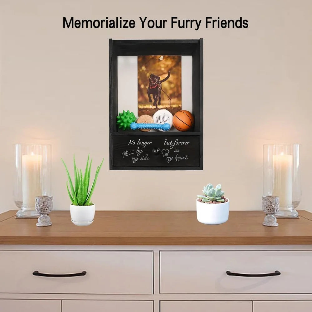 Dog Memorial Shadow Box Keepsake For Loss Remembrance And Sympathy Gift For Pet Owners