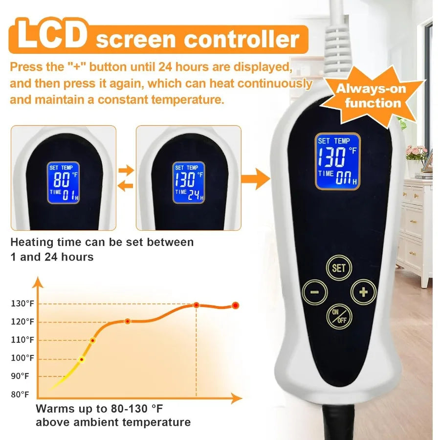 High Concerned Chemical Dog Heating Pad Waterproof With Temperature Control