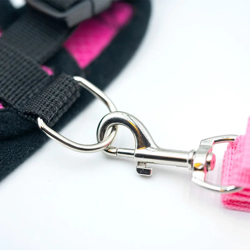 Dog Harness Leash Adjustable Mesh Vest For Walking Pets Daily