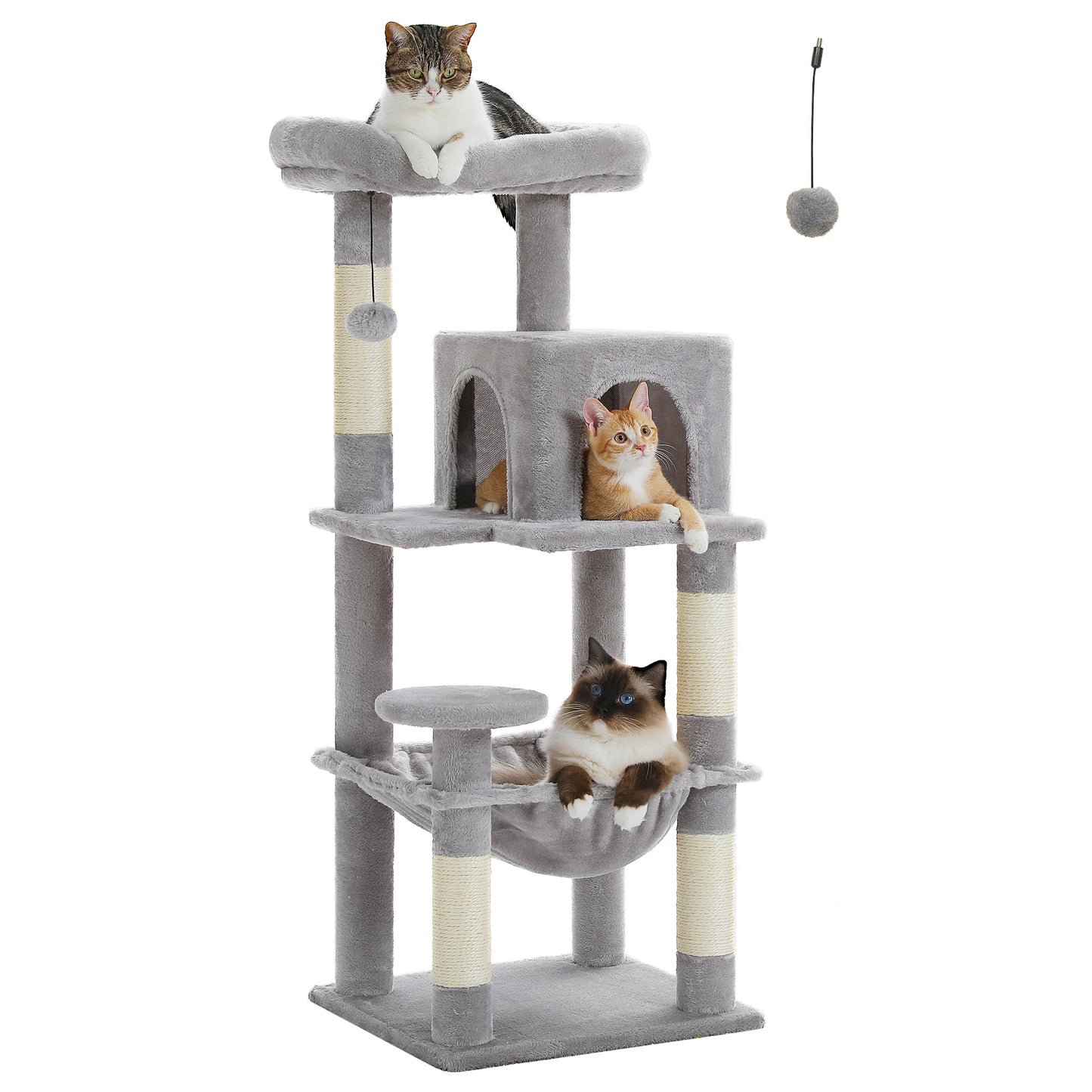 PETEPELACN Cat Tree Indoor Cats Five Level Tower