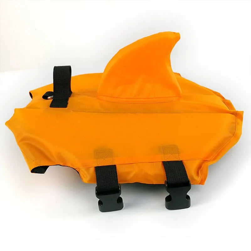 Dog Life Vest Shark Swimsuit With Adjustable Buoyancy