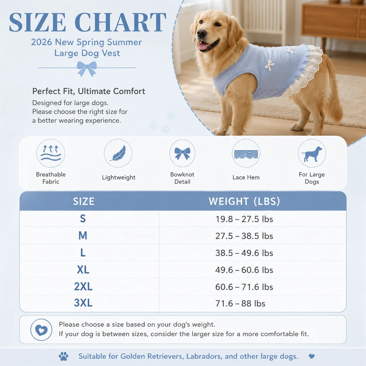 XMSJ Dog Vest Shirt With Lace Hem Bowknots Spring Summer Outfit