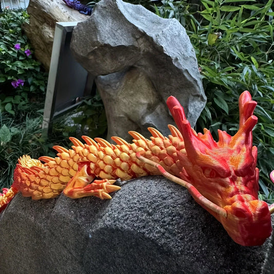 3D Printed Dragon Figurine Ornament For Plants Rockery Aquarium