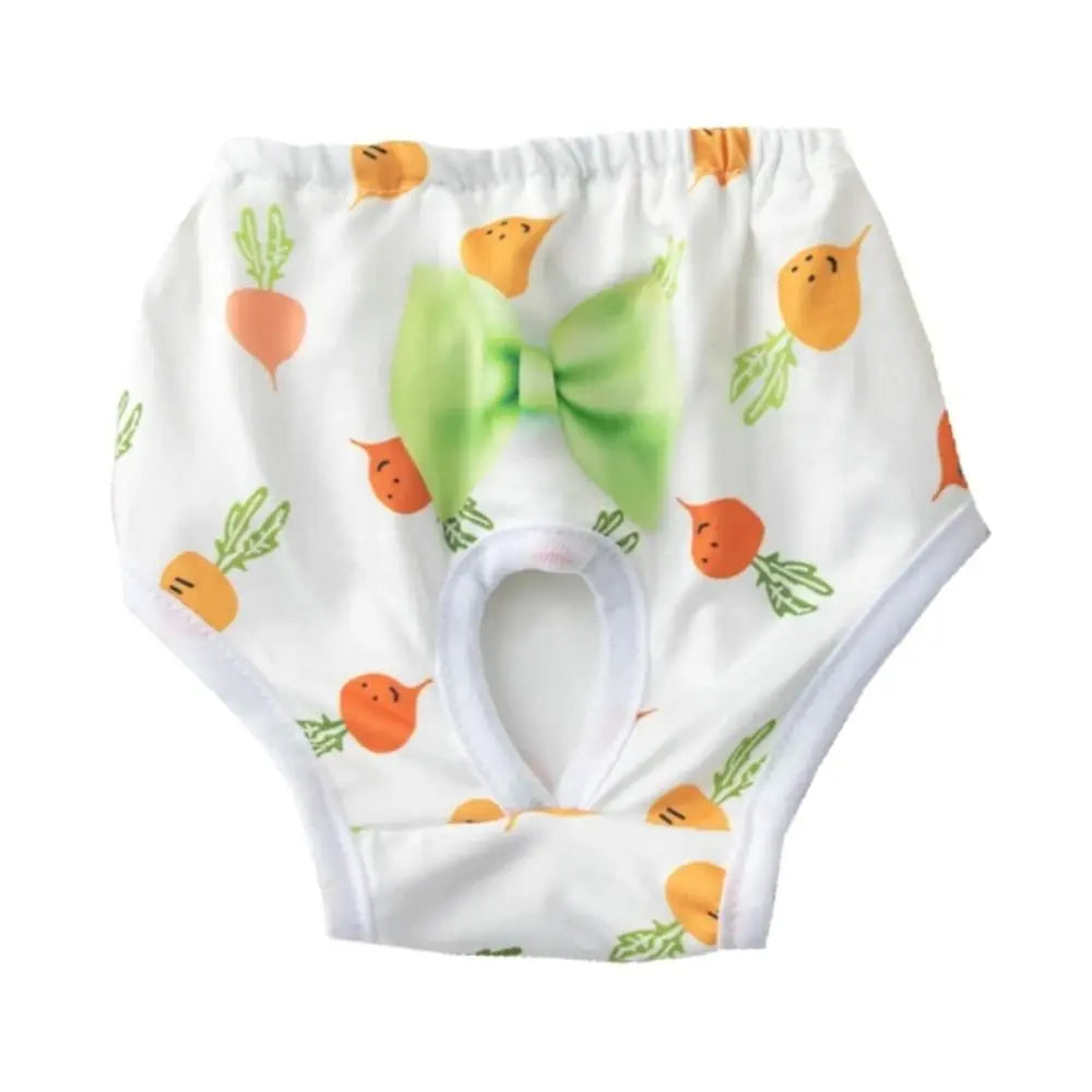 Washable Dog Physiological Pants Leakproof Breathable Cartoon Print Diaper