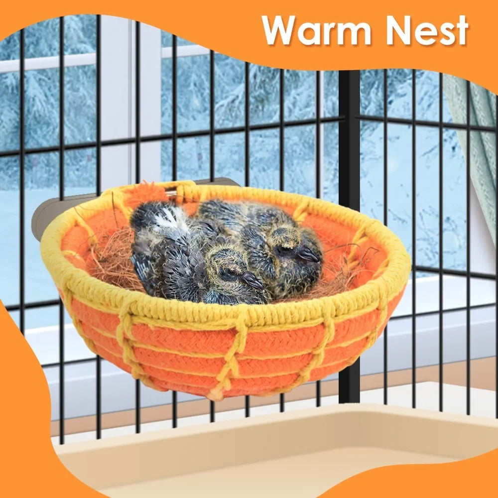 Natural Coconut Fiber Bird Nest Bed For Small Parrots