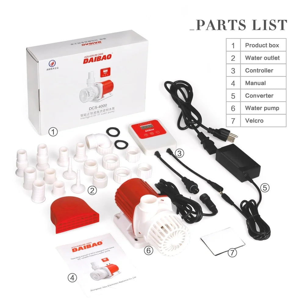 XMSJ 24V DC Eco Marine Aquarium Pump 1060 GPH Digital