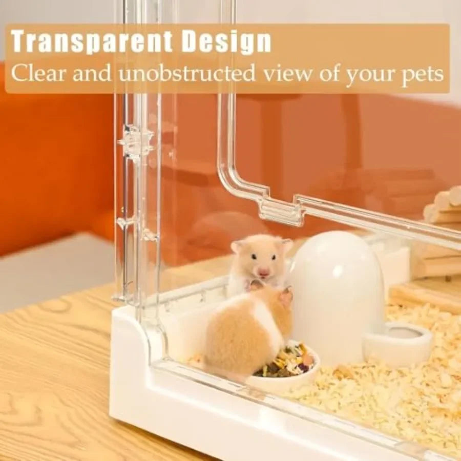 Guangdong Acrylic Hamster and Guinea Pig Cage for Small Pets