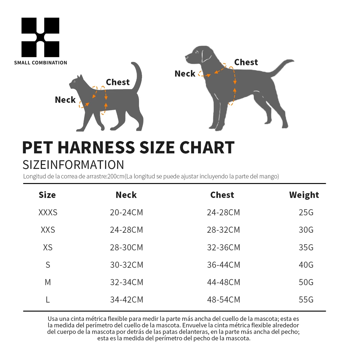 Adjustable Reflective Dog Harness Leash Set For Pets