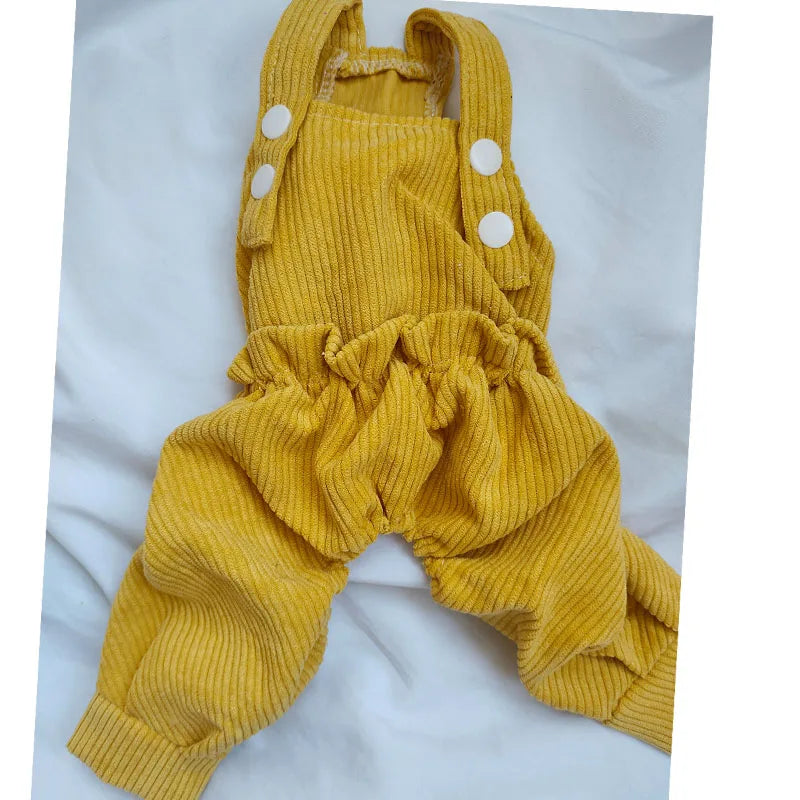 Cute Dog Jumpsuit With Straps Breathable Polyester For Pets