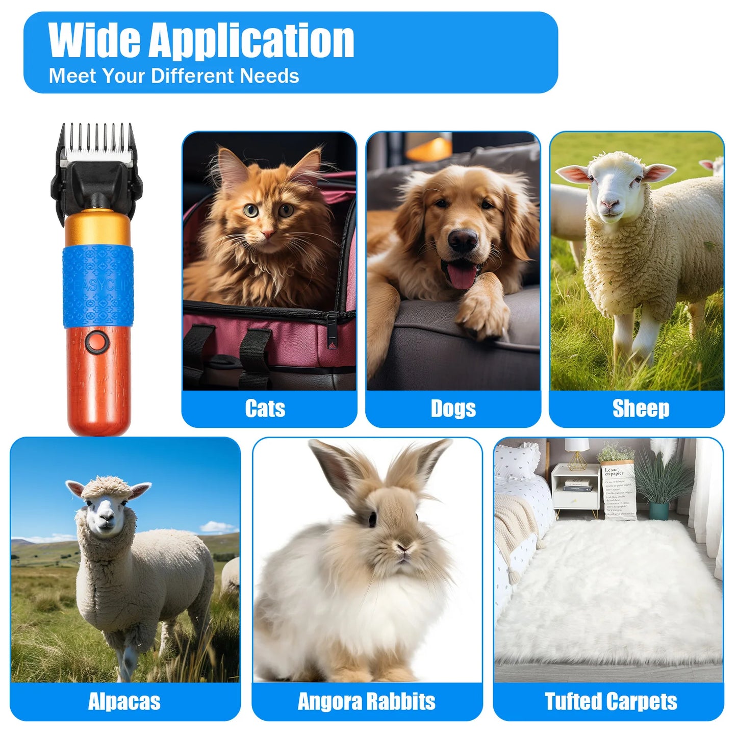 Electric Sheep Goat Shearing Clipper For Farm Animals And Pets