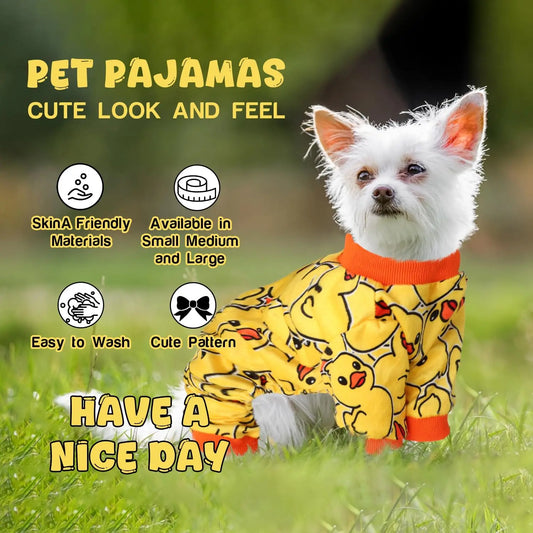 4 Pack Dog Pajamas Recovery Suit For Small Medium Dogs