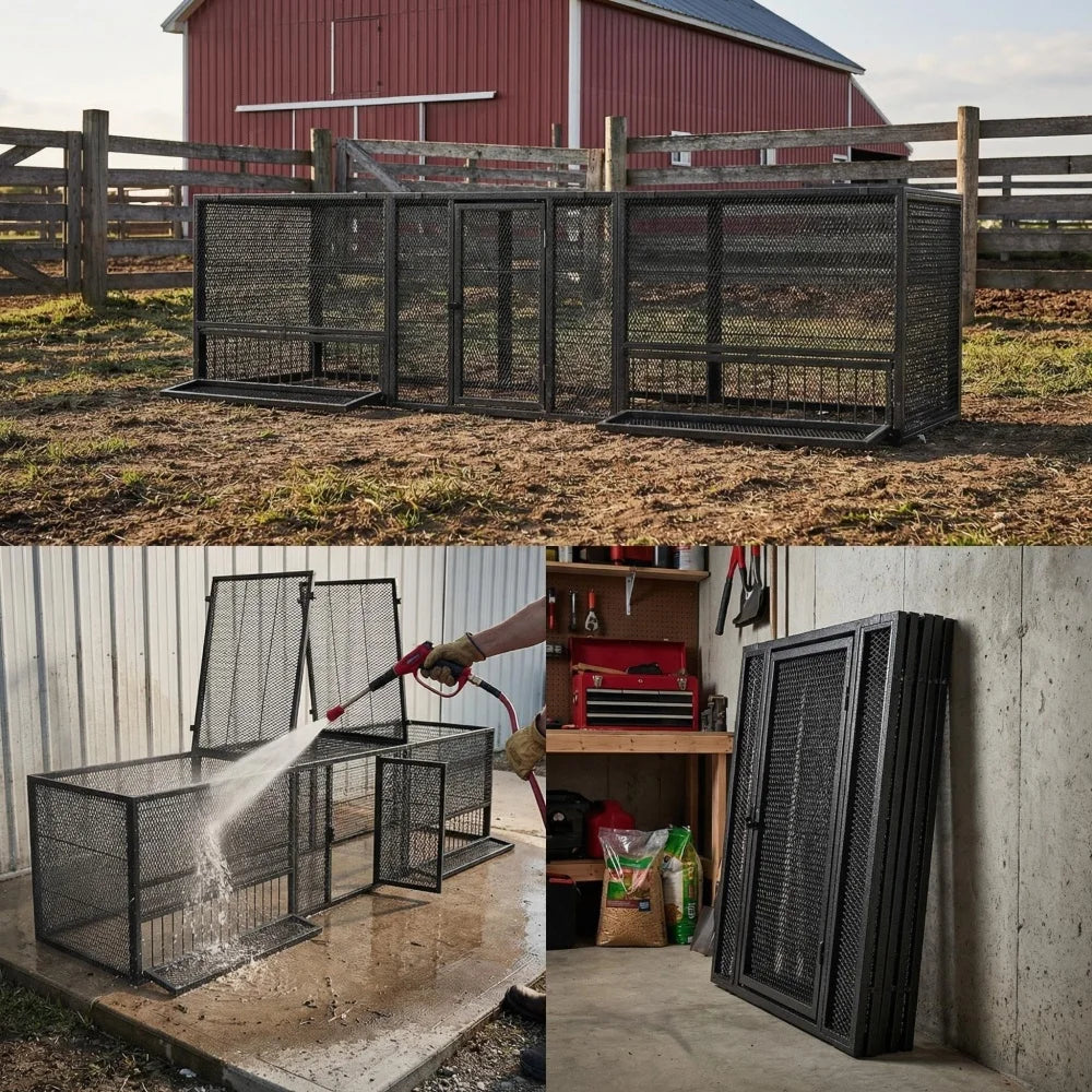 Thickened Chicken Coop Durable Pigeon Cage Outdoor Poultry Pen For Home Breeding