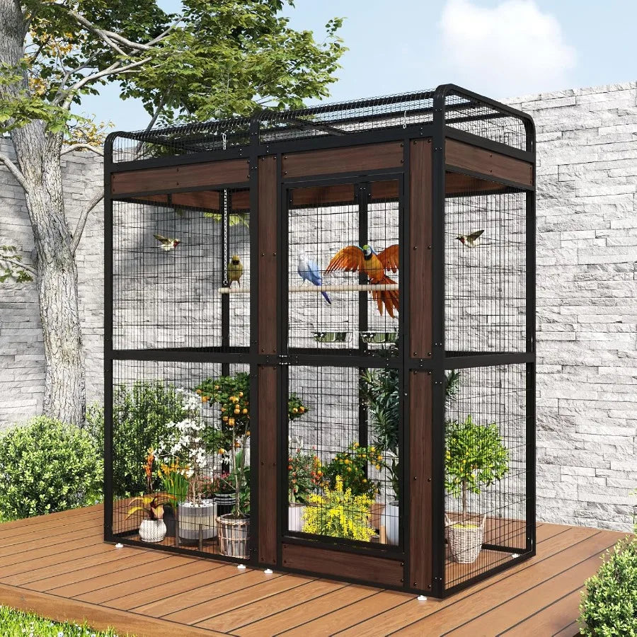 Guangdong CN Outdoor Bird Aviary For Parakeets Parrots Macaws Canaries