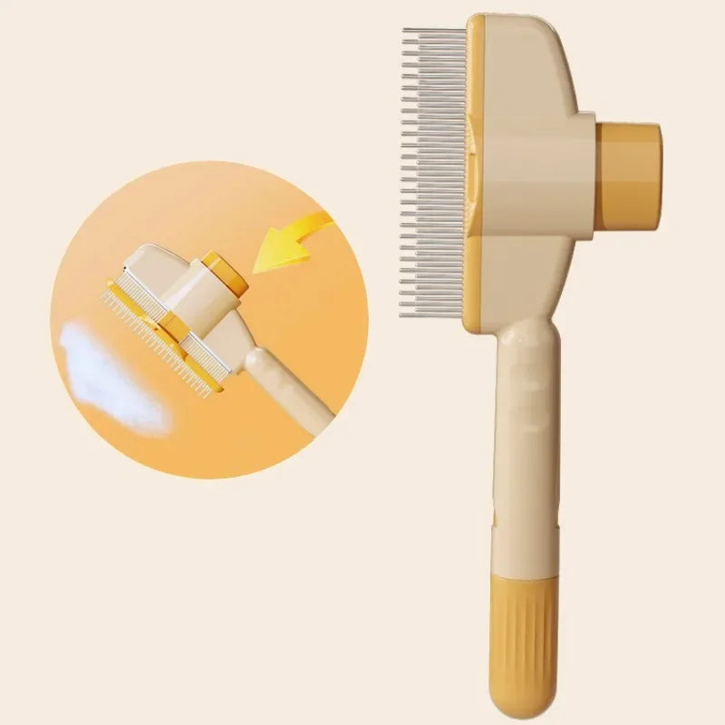 Self Cleaning Dog Comb One Button Pet Hair Remover Brush