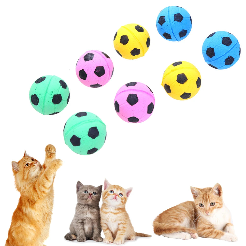 MOJOYCE 12Pcs Pet Interactive Foam Balls For Dogs And Cats