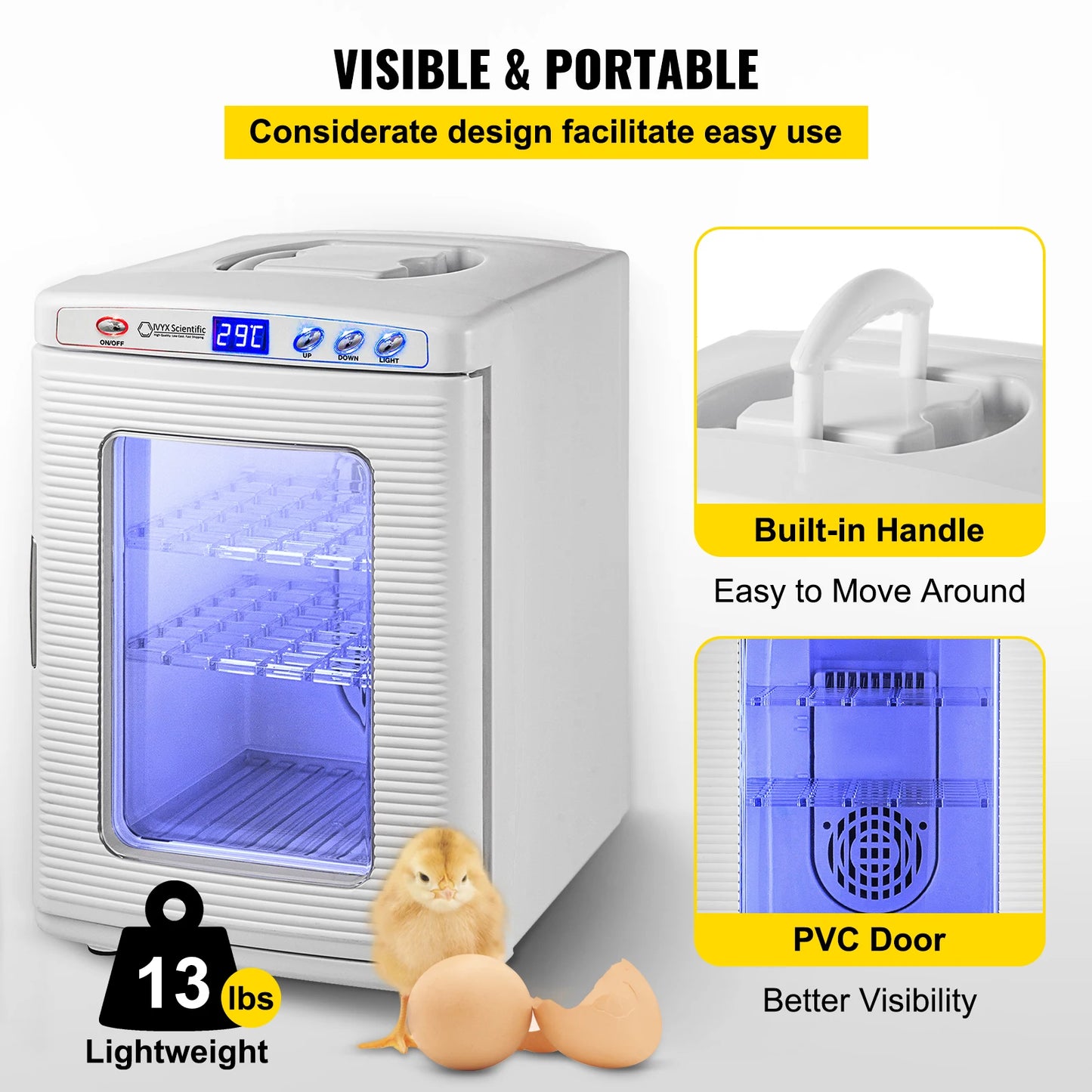 SucceBuy Reptile Incubator Automatic Egg Hatchery For Snakes And Turtles