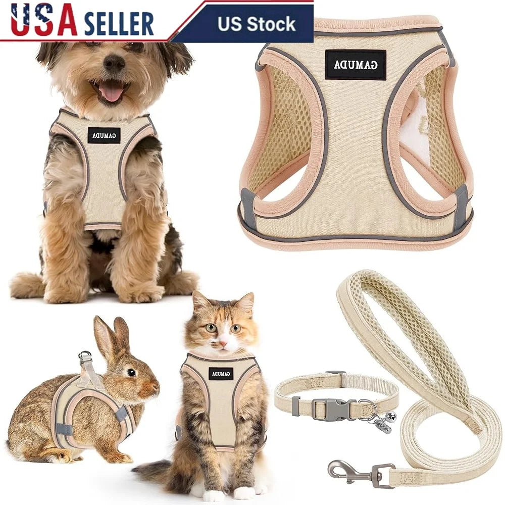 CN Fujian No Pull Step In Reflective Harness Set Dogs