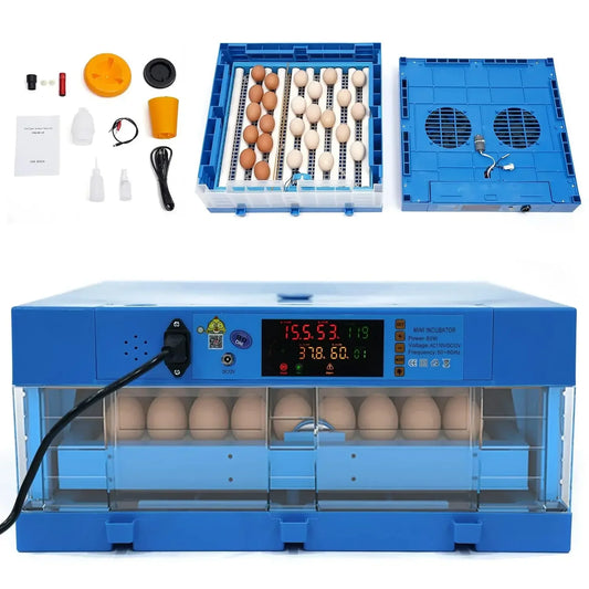 64 Egg Incubator 110V 12V Digital Automatic Smart Household Box
