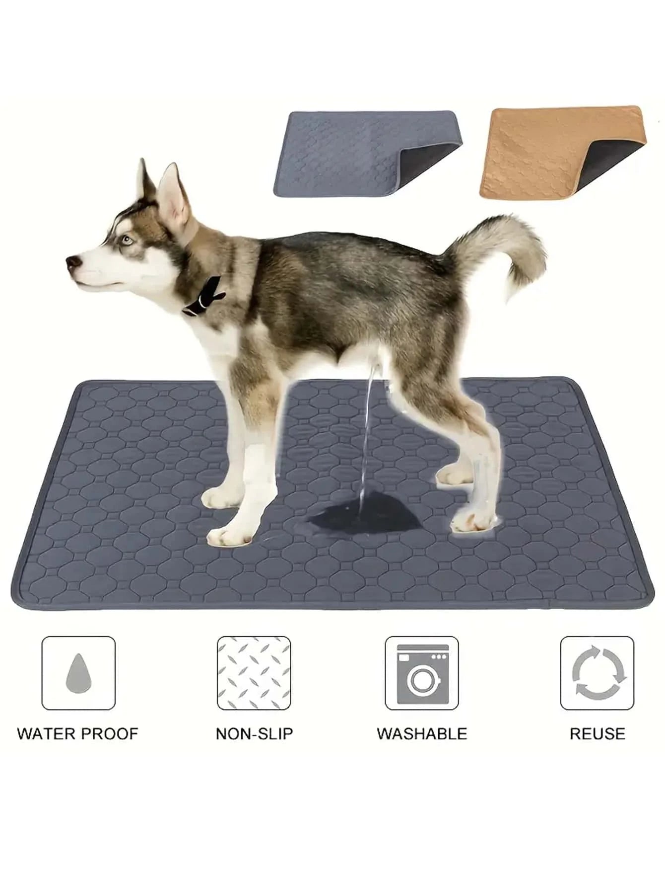 Washable Dog Pee Pad and Training Mat Absorbent Leakproof for Pets