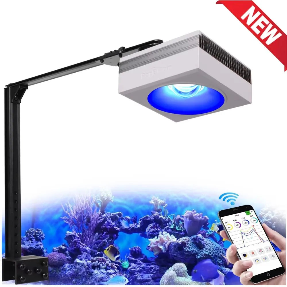 PopBloom RL90 WiFi Aquarium Light Full Spectrum Reef