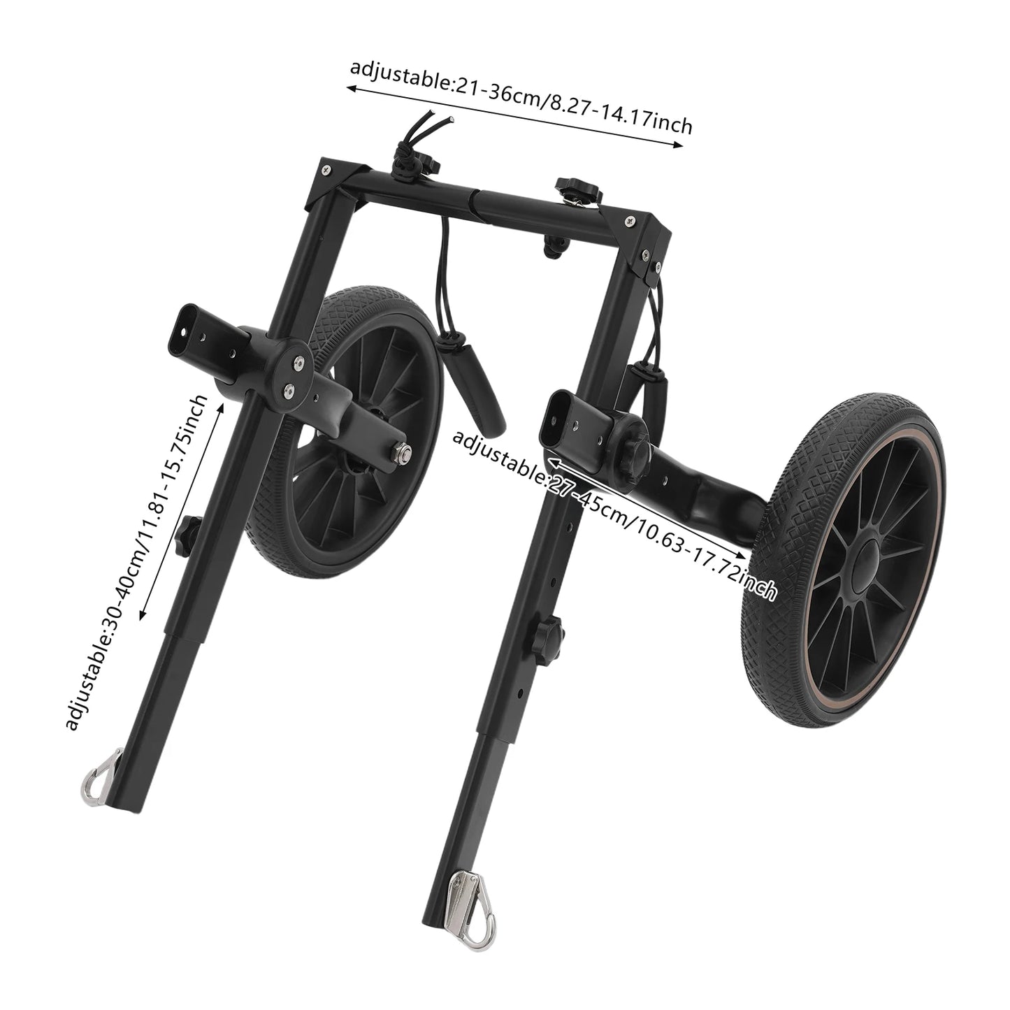 Bymaocar Adjustable Dog Wheelchair for Hind Leg Rehabilitation and Walking Aid
