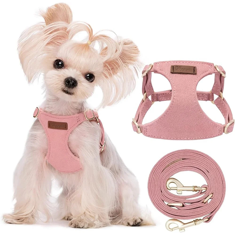 XMSJ No Pull Dog Harness Escape Proof Vest With Padded Comfort And Multifunctional Leash
