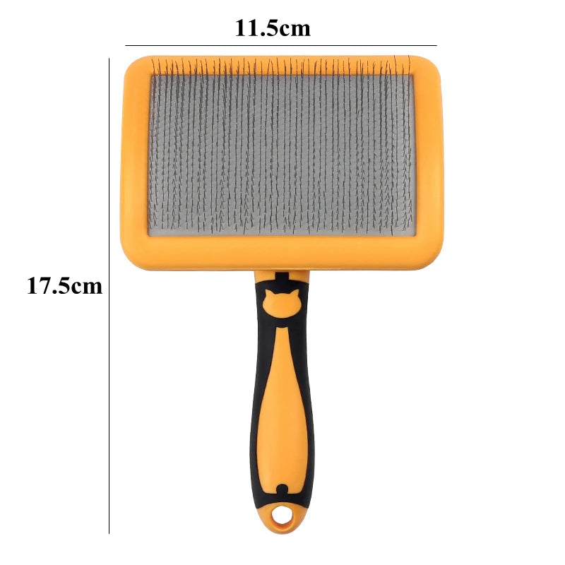 Dog Grooming Brush Stainless Steel Comb For Pets Hair Removal Massage