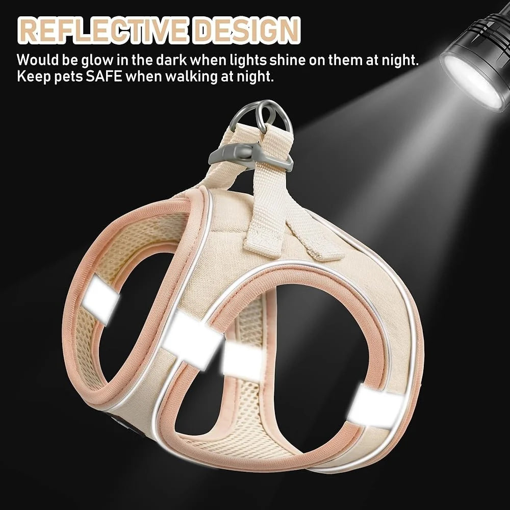 CN Fujian No Pull Step In Reflective Harness Set Dogs