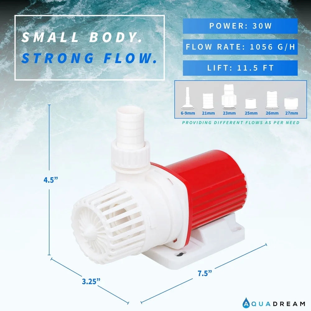 XMSJ 24V DC Eco Marine Aquarium Pump 1060 GPH Digital