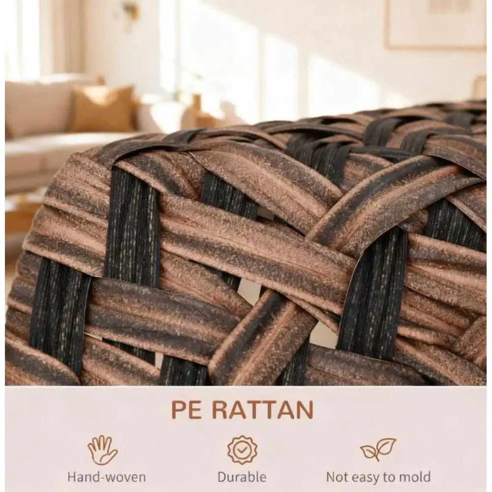 Elevated Handwoven Banana Leaf Cat House Condo With Cushion
