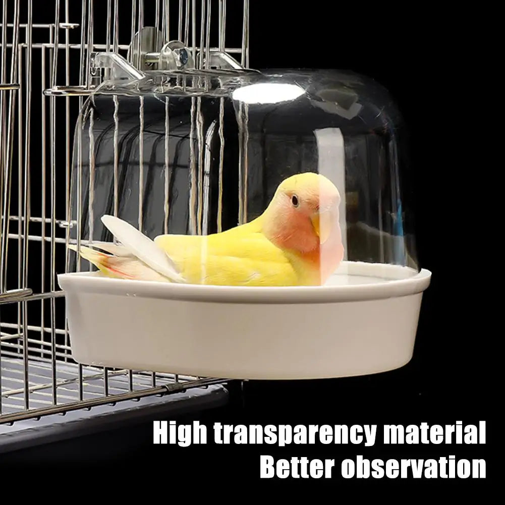 Hanging Bird Bath for Parakeet and Small Birds Cage
