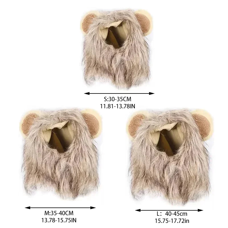 Cat Lion Mane Headpiece Costume Accessory For Pets